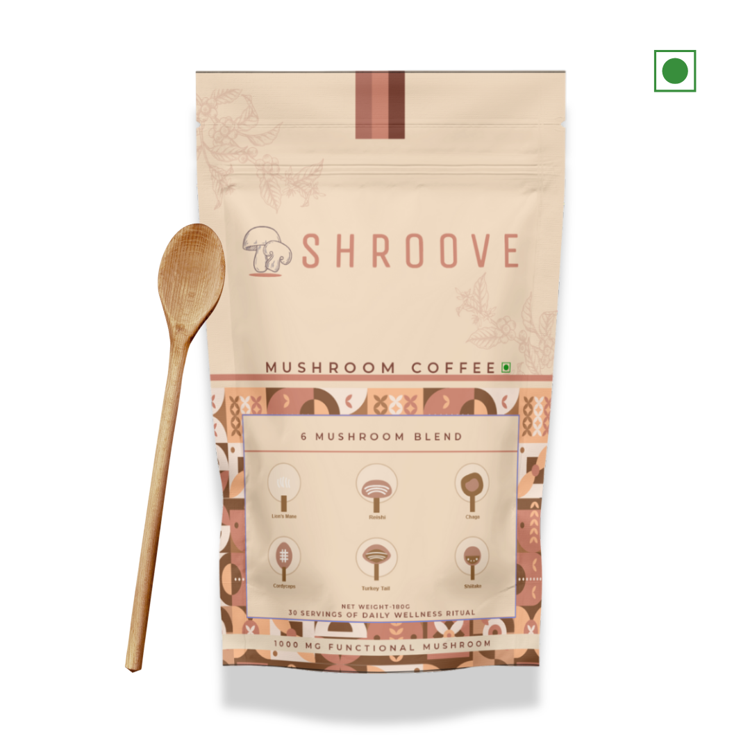 SHROOVE Functional 6 Mushroom Coffee – Focus, Immunity & Calm in Every Cup